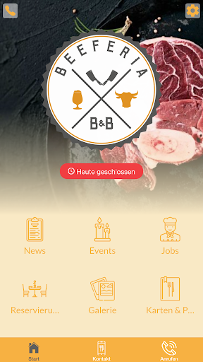 Android application Beeferia screenshort