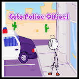 Stickman Go to Police Office icon