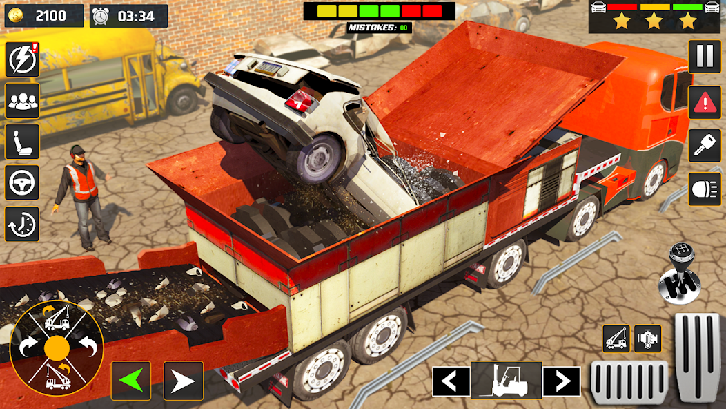 Car Crusher Excavator Games 3d banner