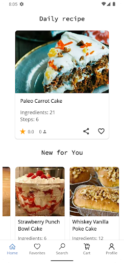 Android application Cake and Baking Recipes screenshort