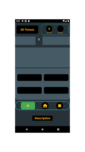 Android application Tense games screenshort
