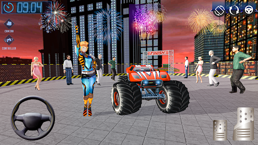Android application Impossible track Monster Truck screenshort