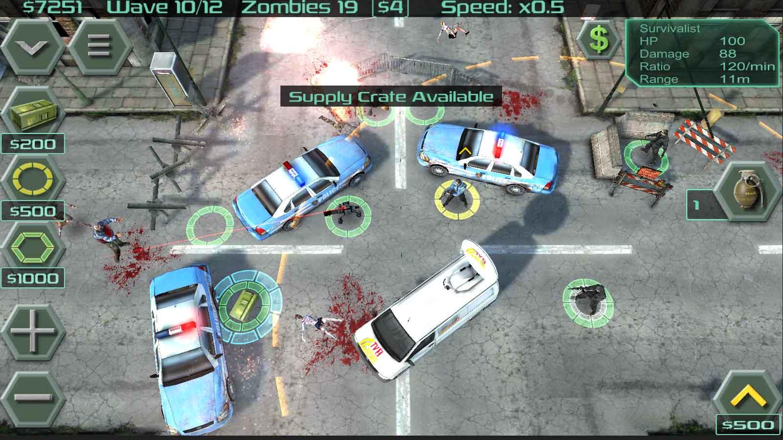 Android application Zombie Defense screenshort