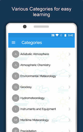 Screenshot of Meteorology Dictionary Offline