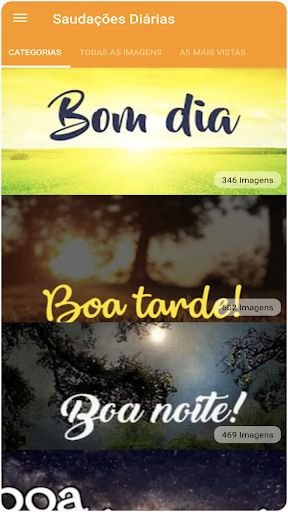 Android application Saudações Diárias screenshort