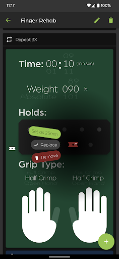 Lit Hangboard Screen 3