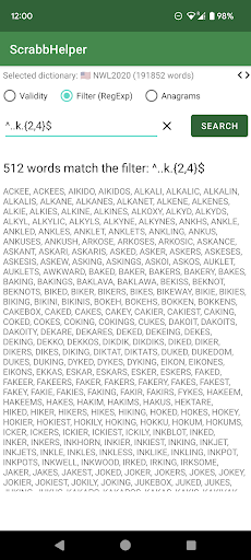 ScrabbHelper Screen 3