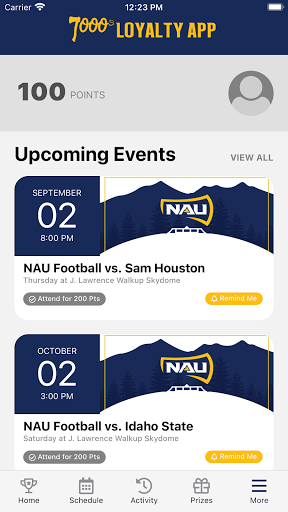 7000s Loyalty App Screen 3