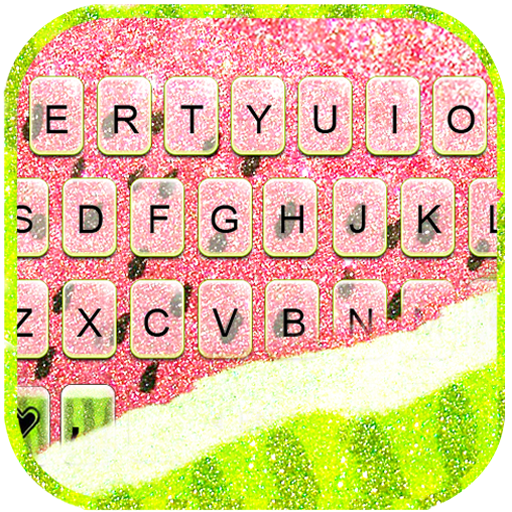 Glitter Watermelon Keyboard Ba logo