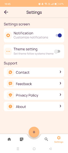 Android application Daily Habit Builder screenshort