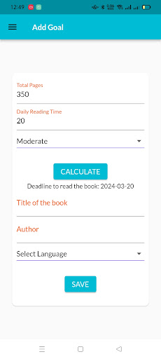ReadingGoals Screen 3
