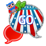 GO SMS - Fourth July Owl icon