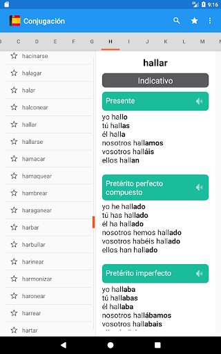 Conjugación española