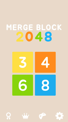 Android application Merge Block 2048 screenshort