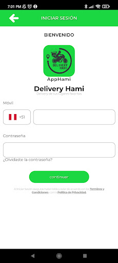 Android application Delivery Hami screenshort