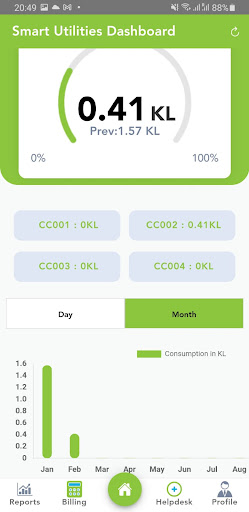 Greeneria Smart Water Meter Screen 3
