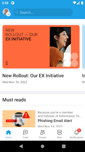 Android application Simpplr screenshort
