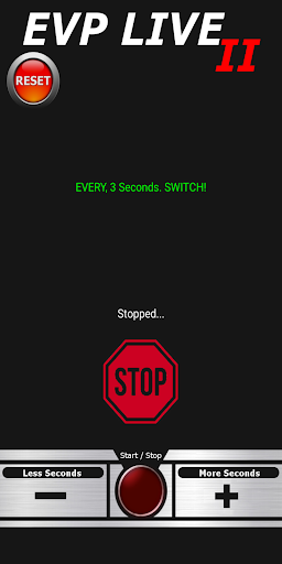 Android application EVP LIVE II screenshort