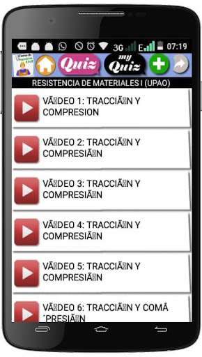 Android application CURSO DE INGENIERÍA CIVIL screenshort
