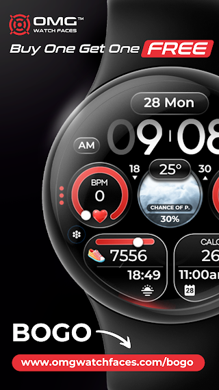 Weather Watch Face - OMG 371 screenshot 4