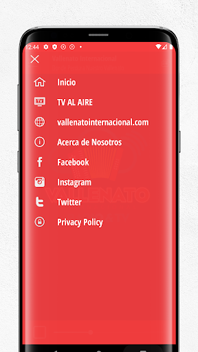 Vallenato Internacional Radio Screen 3