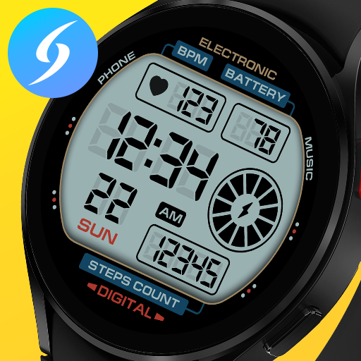 SH001 Watch Face, WearOS watch Windowsでダウンロード