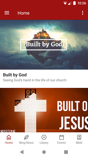Android application Cornerstone CoC Centerville OH screenshort