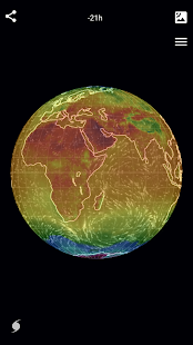 Windkarte Hurrikan-Tracker Screenshot
