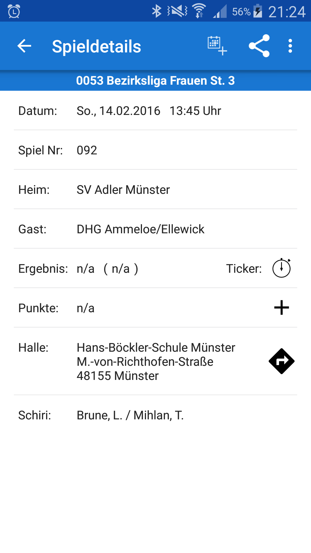 Android application SV Adler Münster screenshort