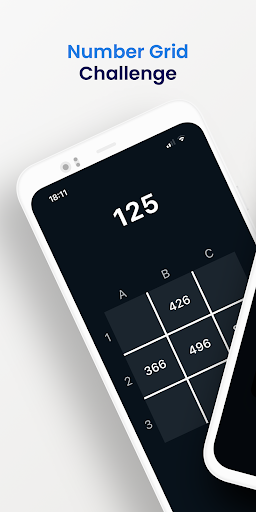 Android application Number Grid Challenge screenshort