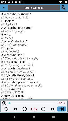 English Courses - Listening skill