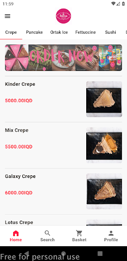 Android application Ortak Chocolate screenshort