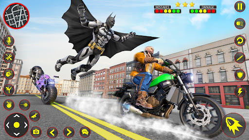 Flying Bat Hero Man Superhero Screen 2