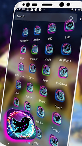 Glowing Mushroom Theme Screen 3