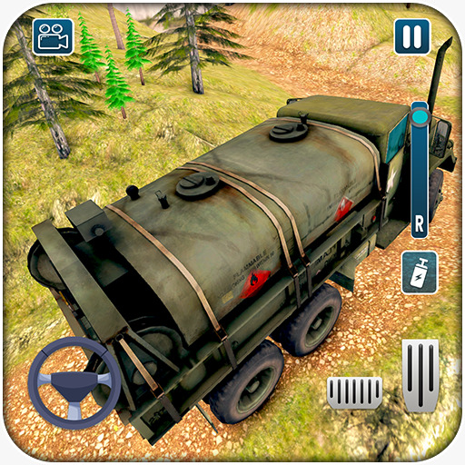 Offroad 4x4 truck hill driving logo