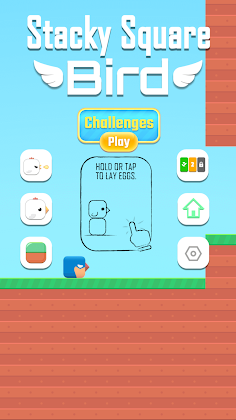 Stacky Square Bird - Screenshot 1