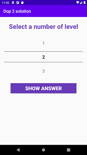 The solution of DOP 2 Screen 2