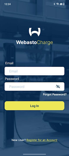 Android application Webasto Charge screenshort
