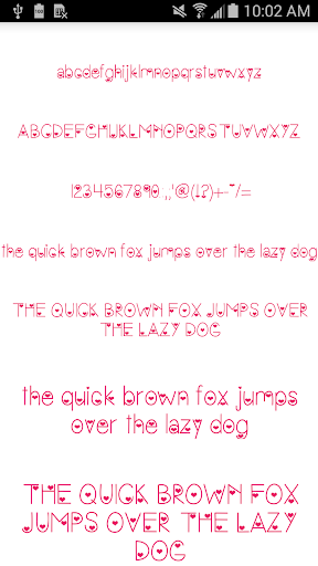 Android application Color Fonts Message Maker screenshort