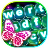 Neon Butterfly Keyboard icon