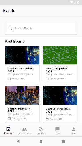 SatNews Events Screen 2