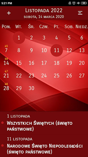Kalendarz Polski ze Świętami