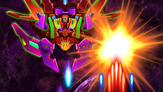 Galaxy Attack: Alien Shooter v44.7 MOD APK (Unlimited Money/VIP Unlocked) Gallery 5