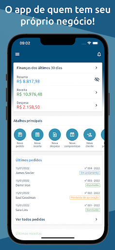 Orçamentos, Recibos e Clientes Screenshot 1 - AppWisp.com