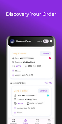 Android application Mayyas - Driver App screenshort