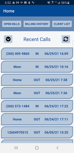 Android application Bill Me screenshort