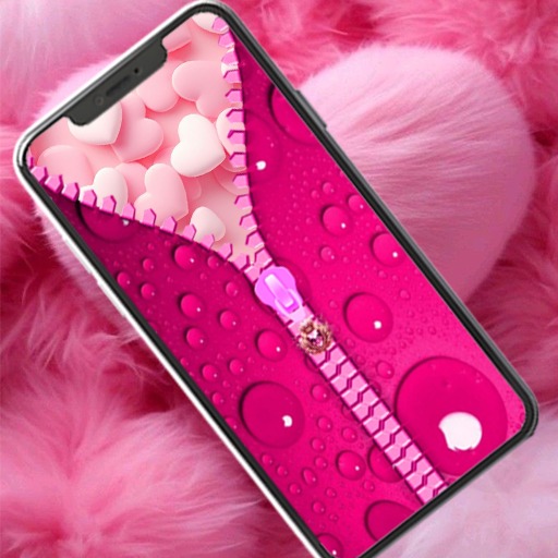 Pink Zipper Lock Screen Download on Windows
