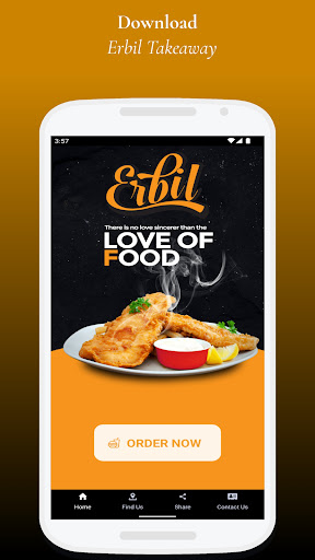 Android application Erbil Takeaway Rodney Street screenshort