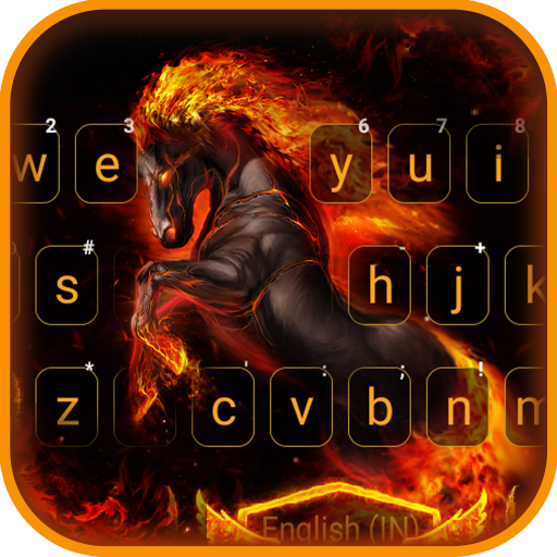 Flaming Horse Keyboard Backgro logo