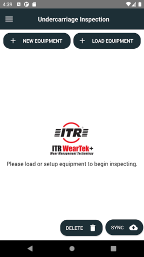 Android application ITR Weartek+ screenshort
